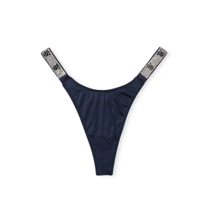 Трусики Double Shine Strap Smooth Thong Panty Noir Navy