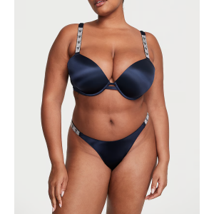 Трусики Double Shine Strap Smooth Thong Panty Noir Navy