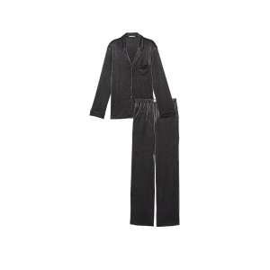 Пижама Shimmer Knit Long Pajama Set Silver 