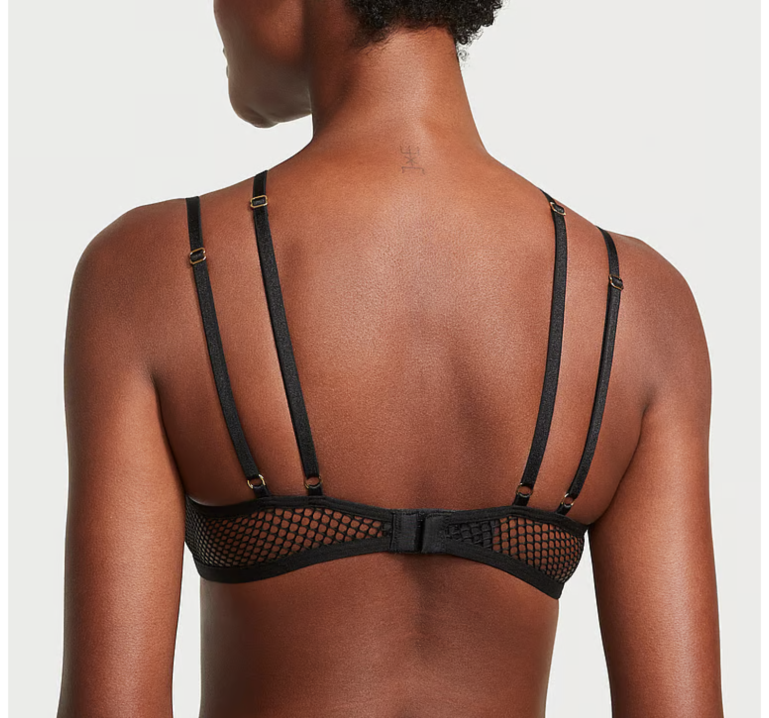 Комплект белья Fishnet Lace Open Cup Low-Cut Demi Bra Set