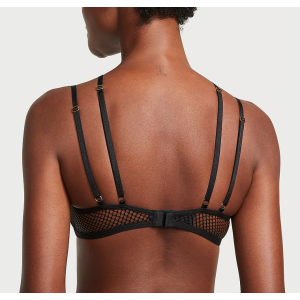 Комплект белья Fishnet Lace Open Cup Low-Cut Demi Bra Set
