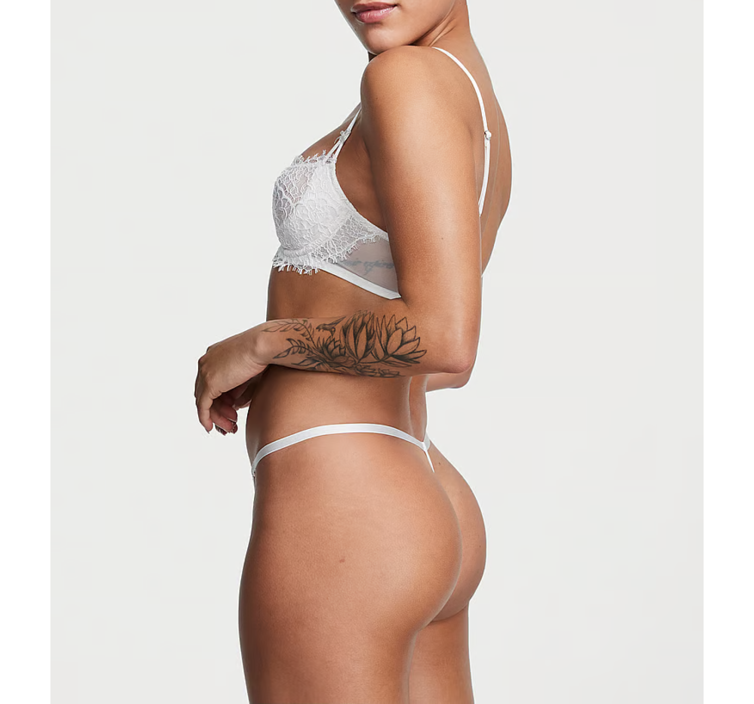 Комплект білизни Wicked Unlined Lace Balconette Bra Set Coconut White