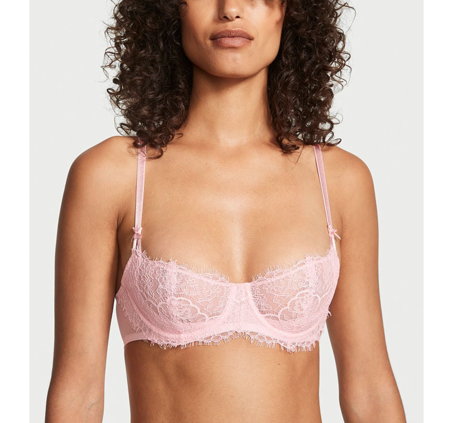 Комплект белья Wicked Unlined Lace Balconette Bra Set Pretty Blossom