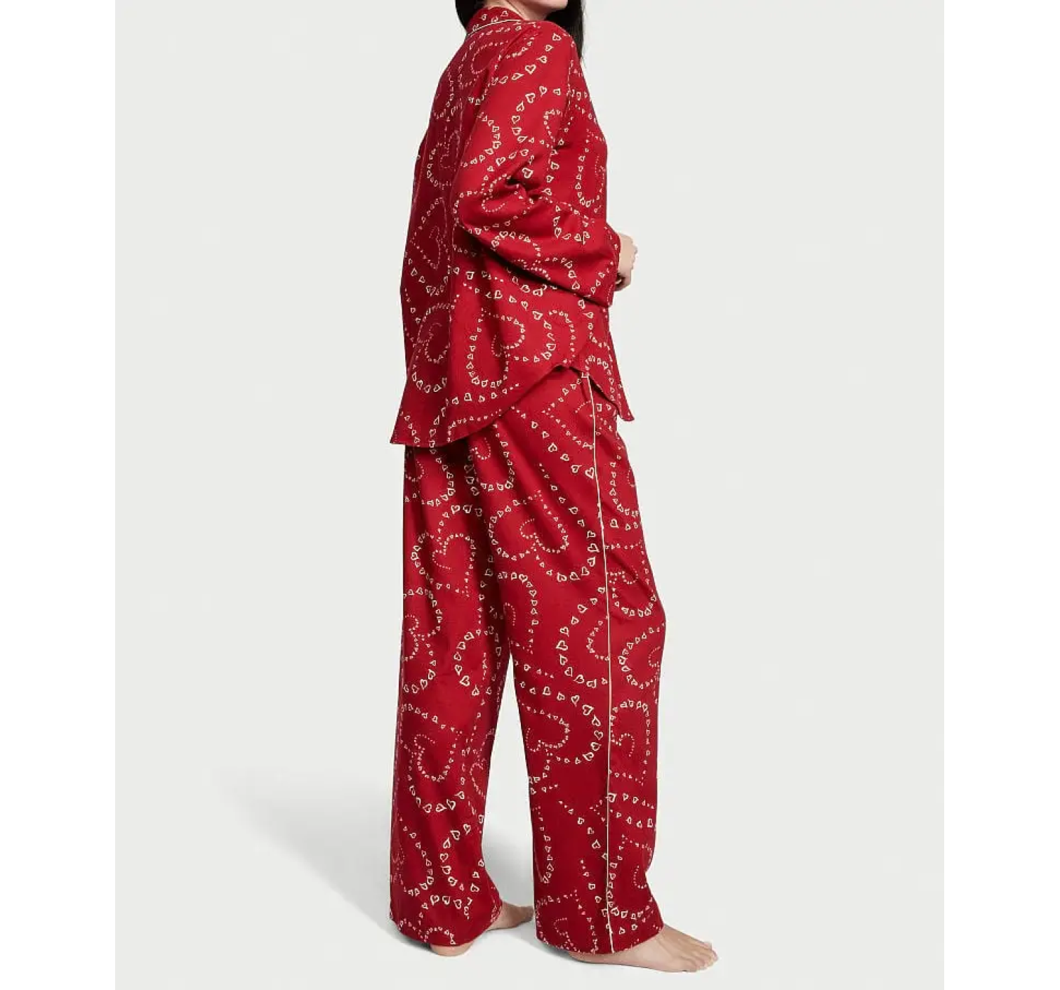 Пижама Flannel Long Pajama Set Lipstick