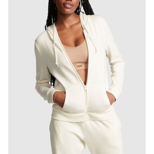 Спортивный костюм PINK Everyday Fleece Zip-up Hoodie Creamer