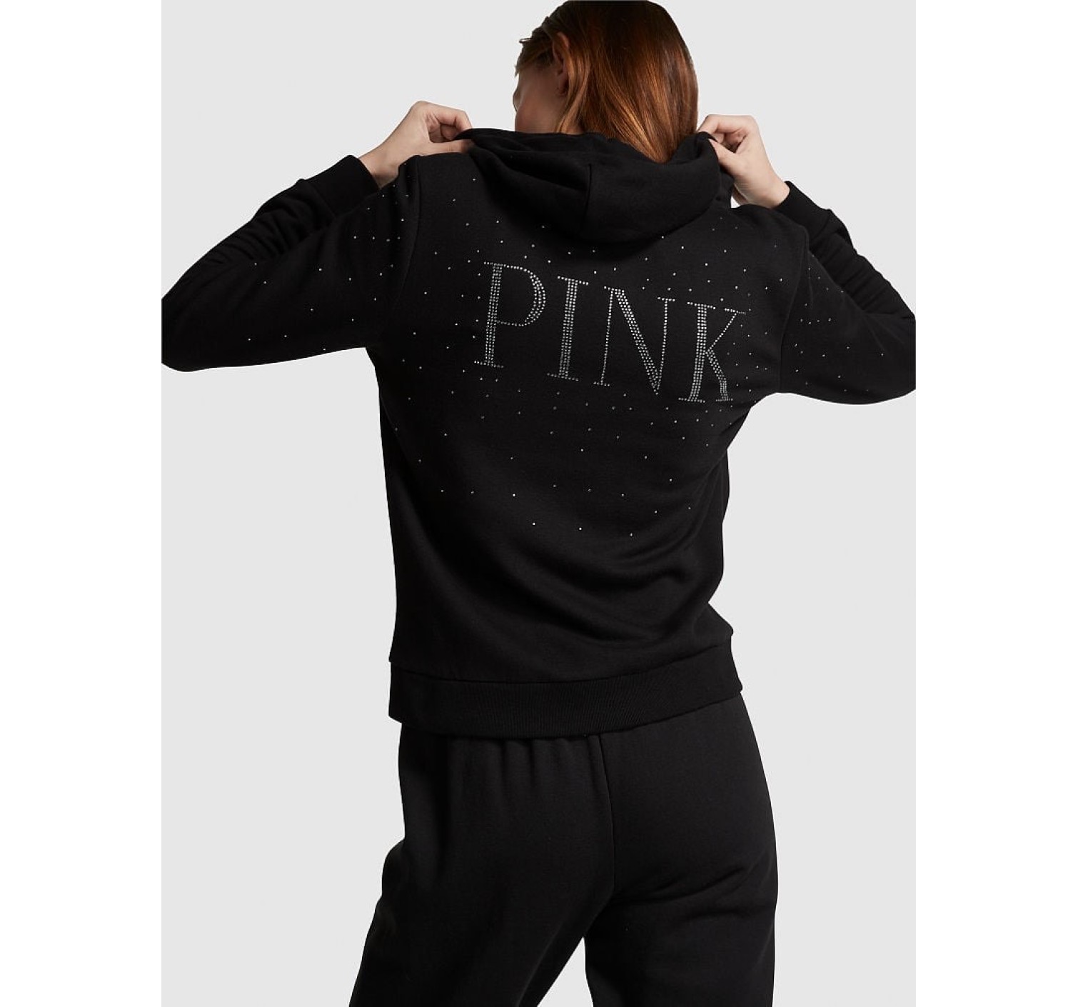 Спортивний костюм PINK Hoodie and Jogger Set Black VS