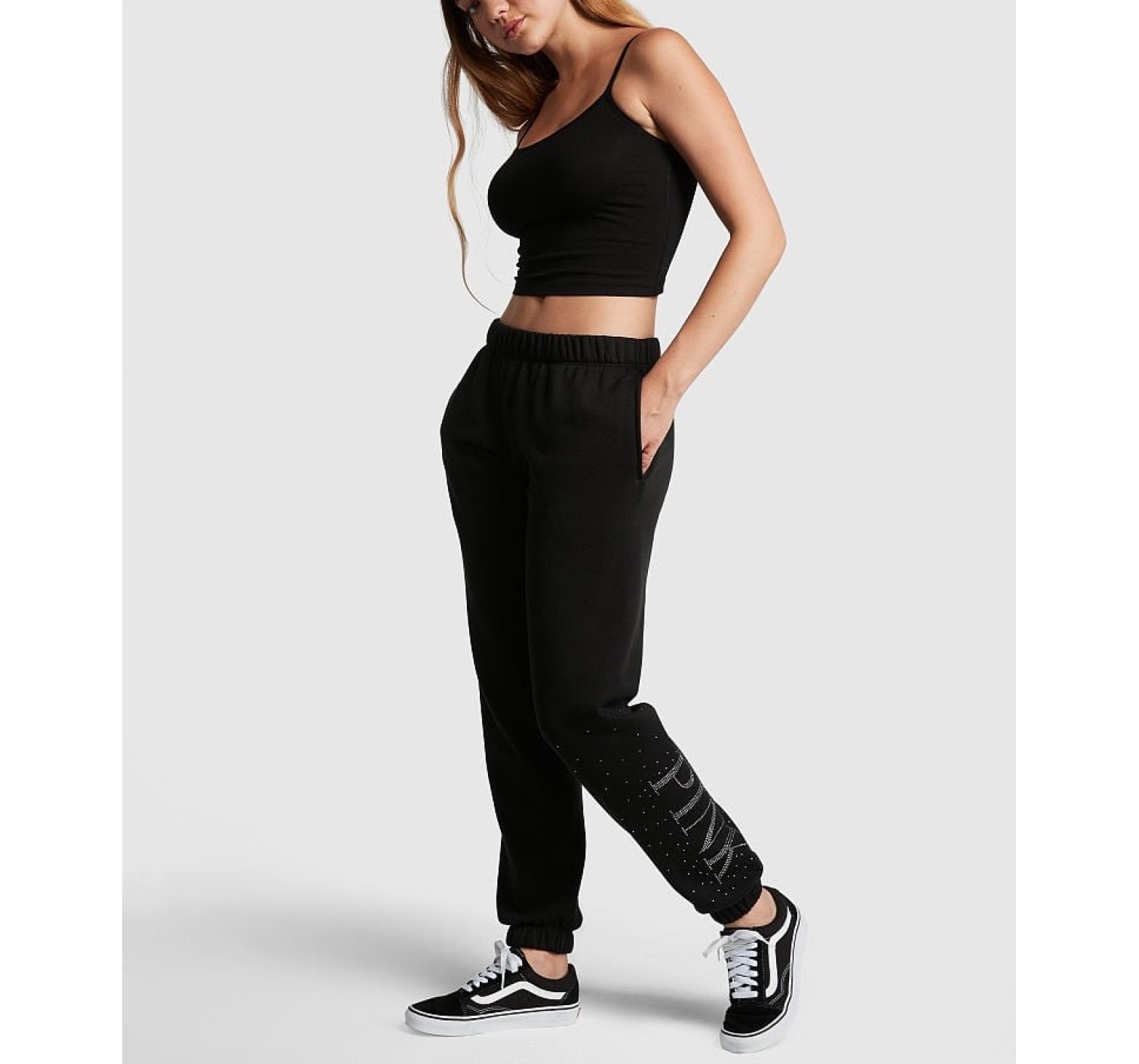 Спортивний костюм PINK Hoodie and Jogger Set Black VS
