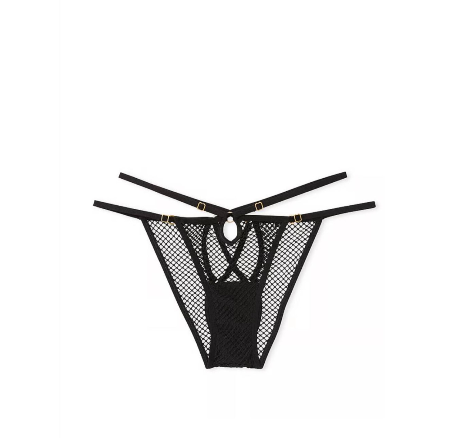 Комплект белья Fishnet Lace Open Cup Low-Cut Demi Bra Set