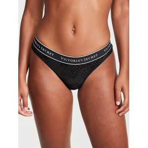 Трусики Black Festive Plaid Thong Panty