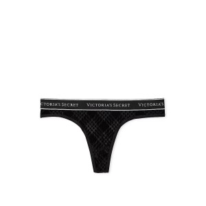 Трусики Black Festive Plaid Thong Panty