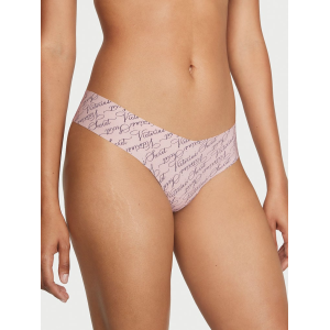 Трусики No-Show Thong Panty Victoria Script Pink