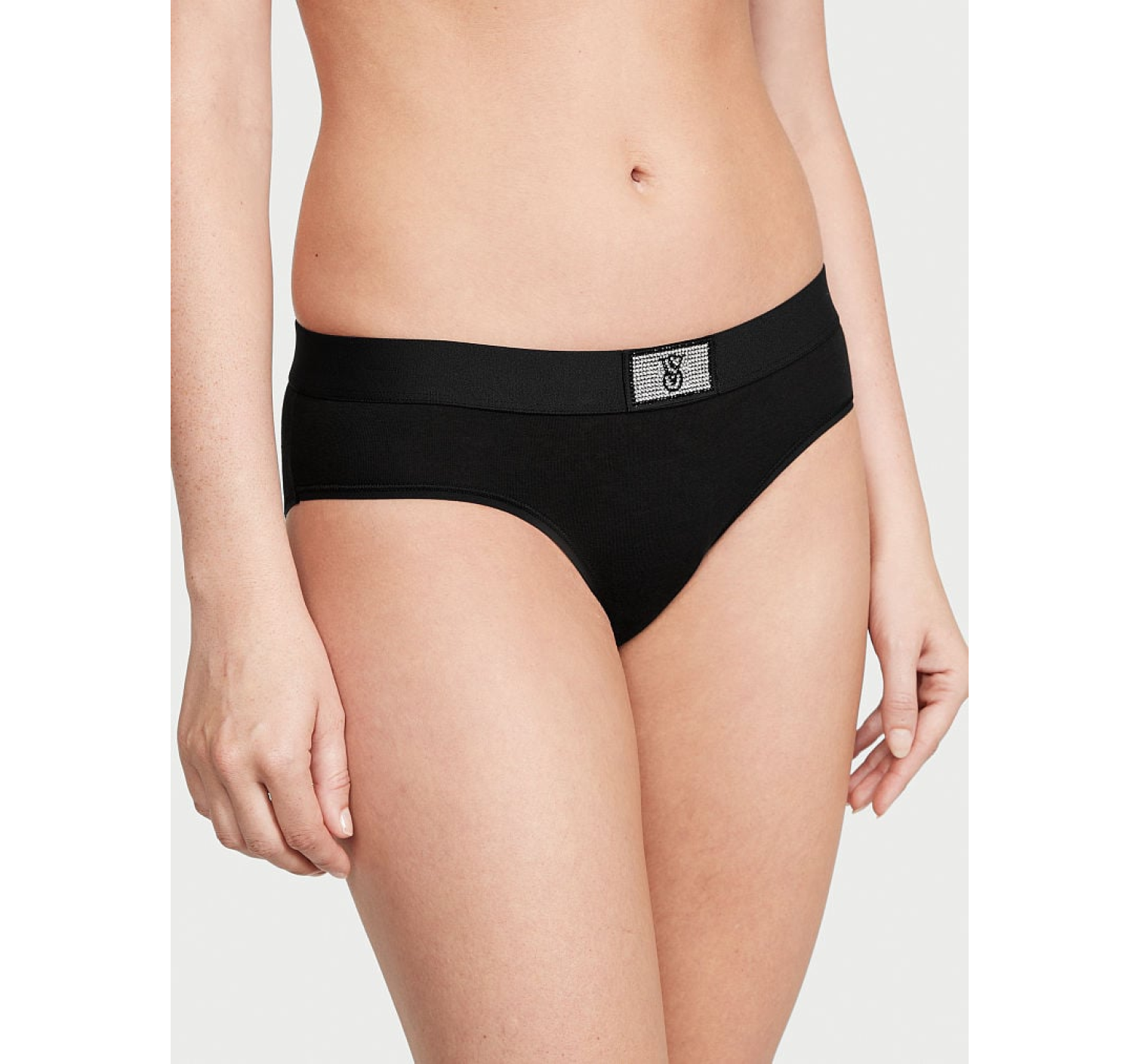 Трусики Cotton Shine Patch Hiphugger Panty Black