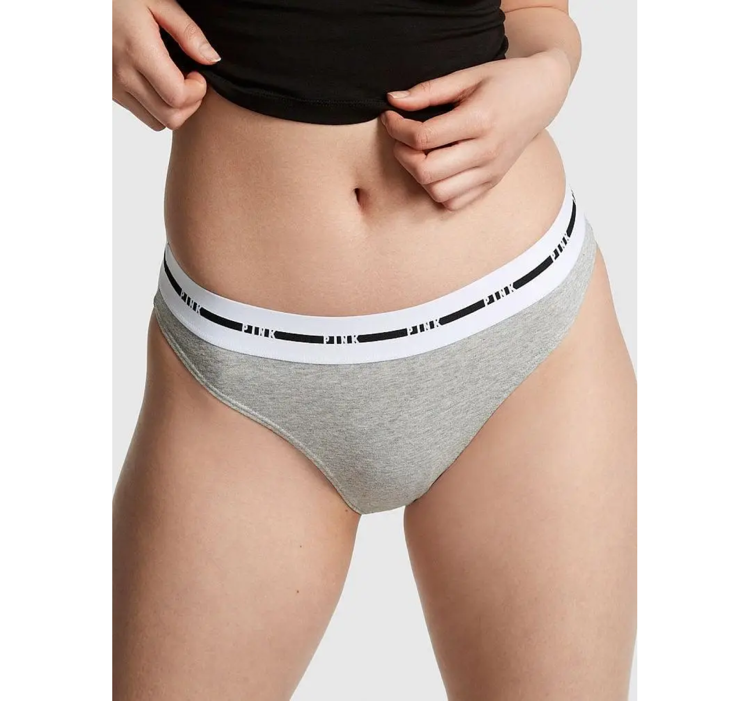 Трусики Cotton Logo Bikini Panty Heather Charcoal