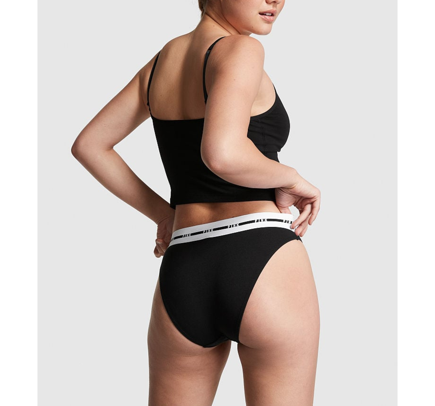 Трусики Cotton Logo Bikini Panty VS Black