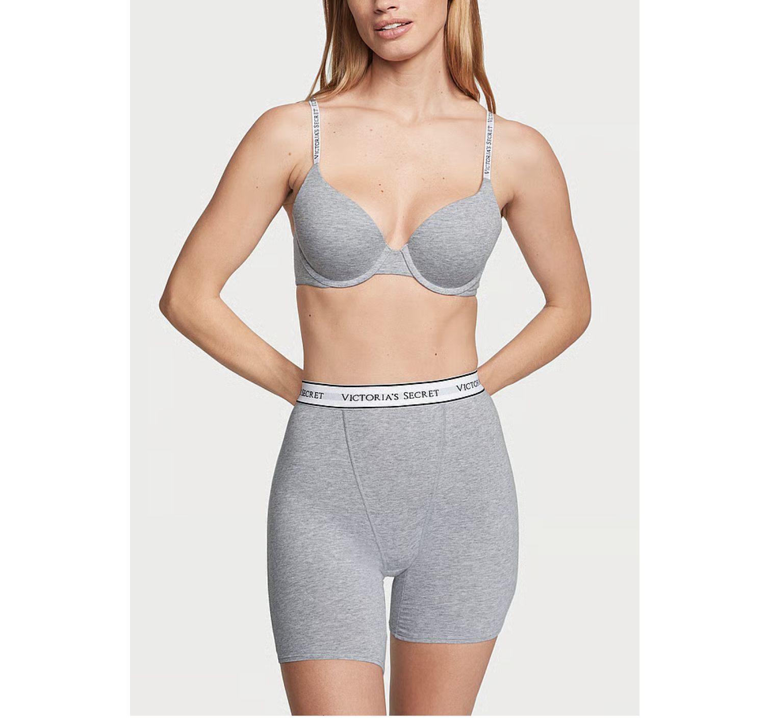 Трусики Cotton Logo High-Waist Boxer Brief Gray