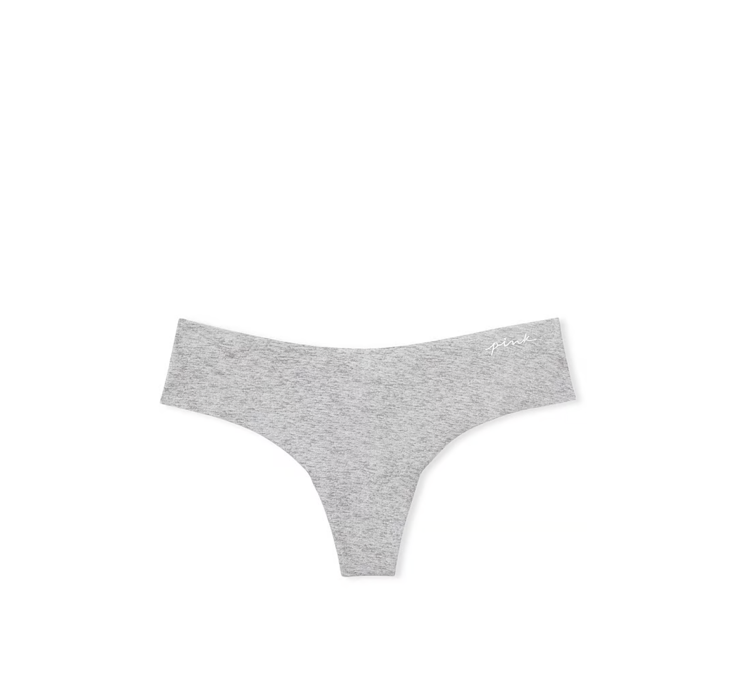 Трусики PINK No-show Thong Panty Heather Grey