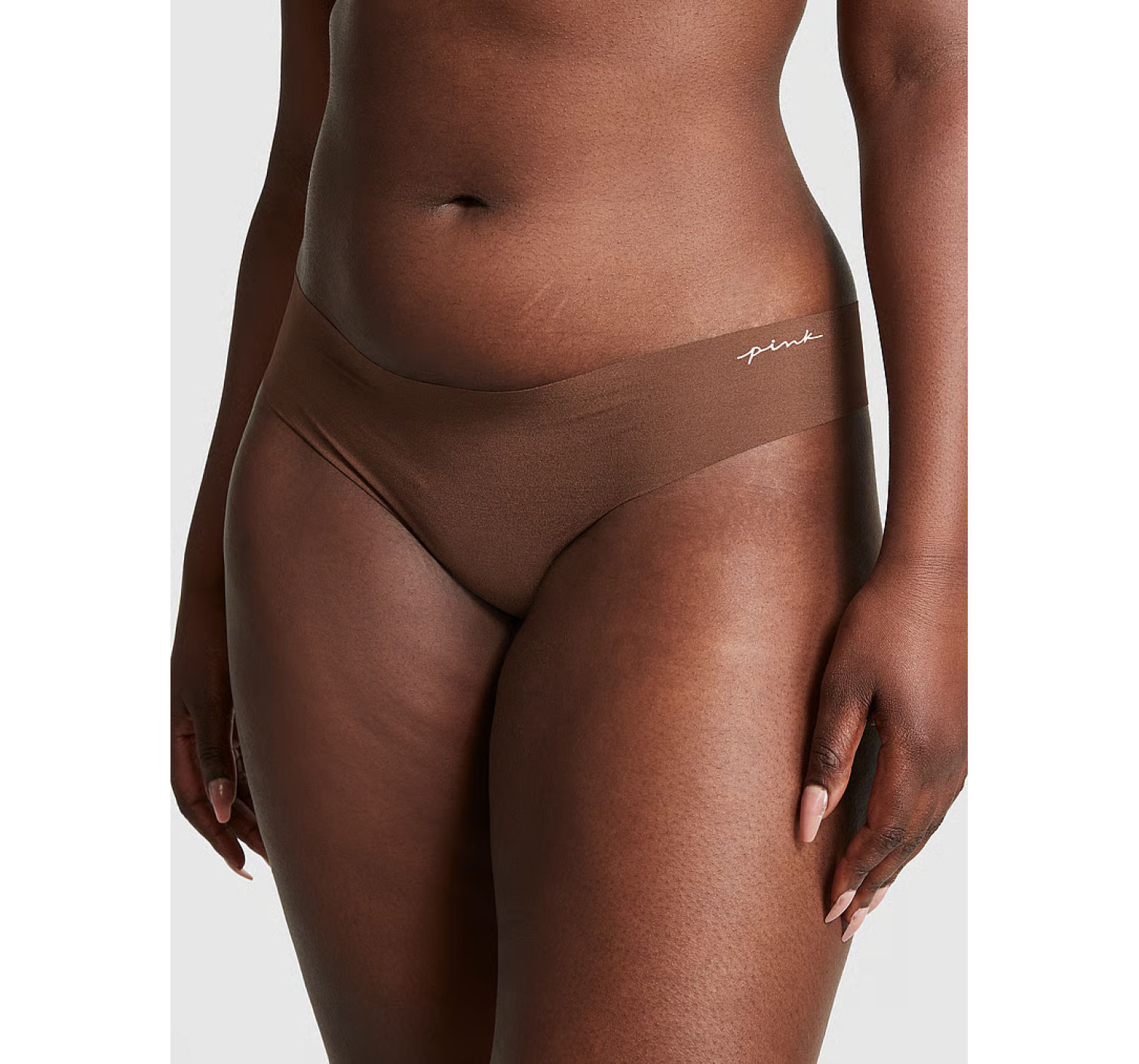Трусики PINK No-show Thong Panty Mousse