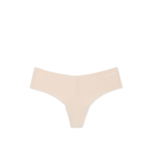 Трусики PINK No-show Thong Panty Marzipan