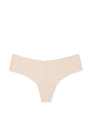 Трусики PINK No-show Thong Panty Marzipan