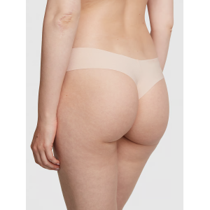 Трусики PINK No-show Thong Panty Marzipan