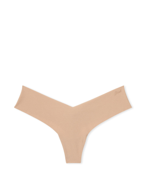 Трусики PINK No Show High-Leg Thong Panty Sweet Praline