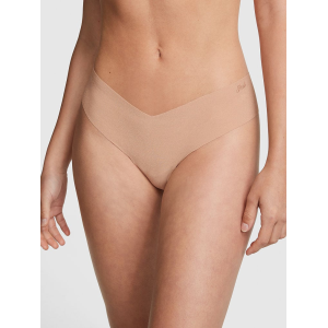 Трусики PINK No Show High-Leg Thong Panty Sweet Praline