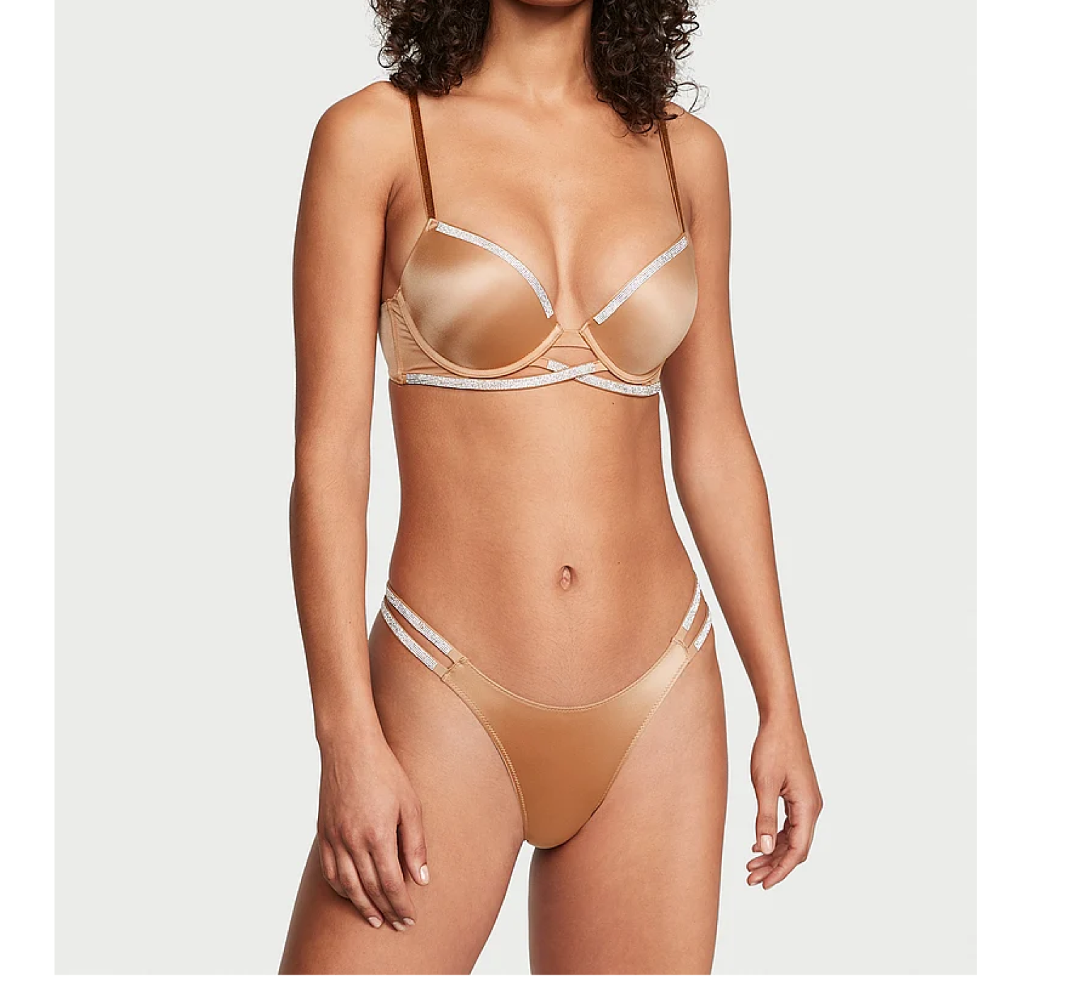 Бюстгальтер Very Sexy Shine Strap Push-Up Bra Toffee
