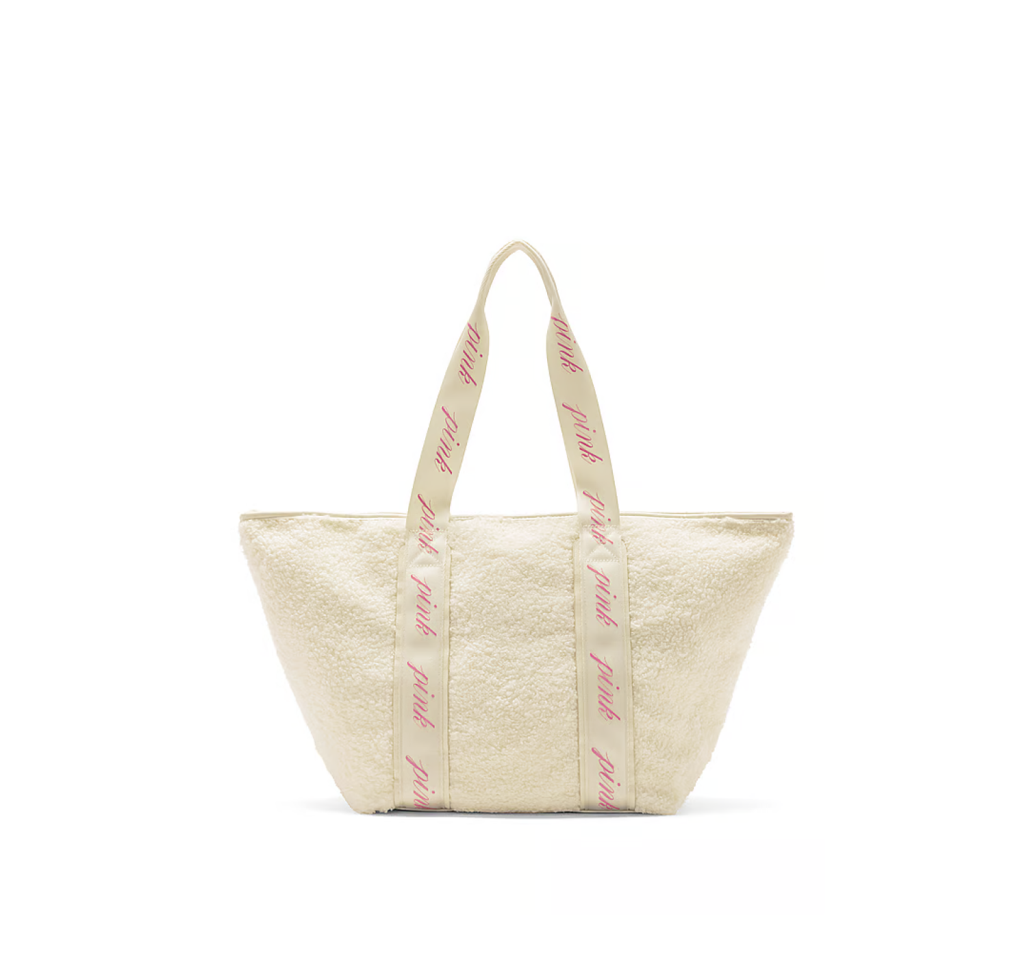 Сумка PINK Cozy-Plush Tote Bag Creamer