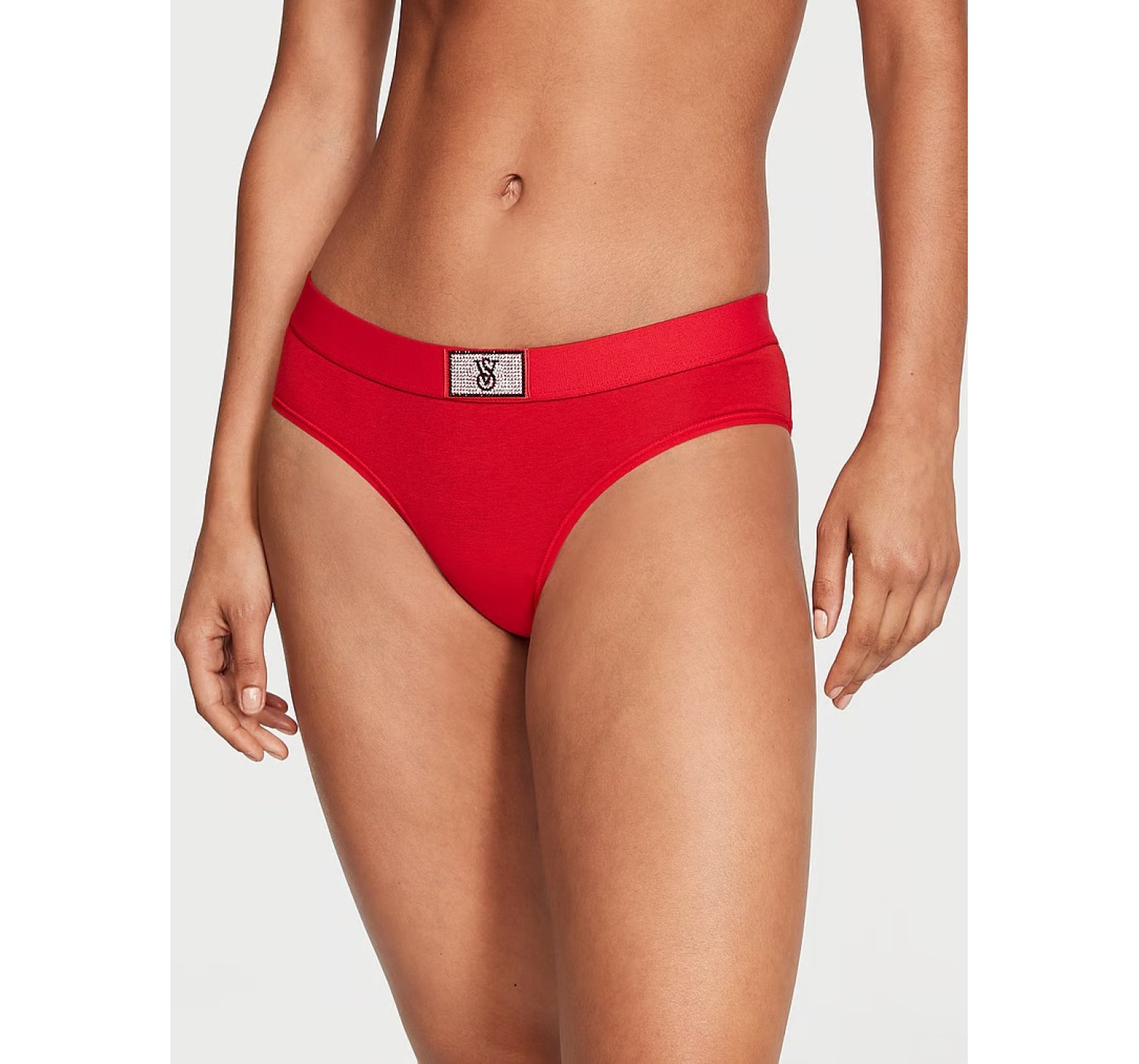 Трусики Logo Cotton Hiphugger Panty Shine Patch Lipstick