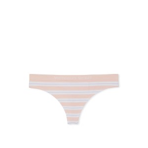 Трусики Seamless Purest Pink Stripe Thong Panty