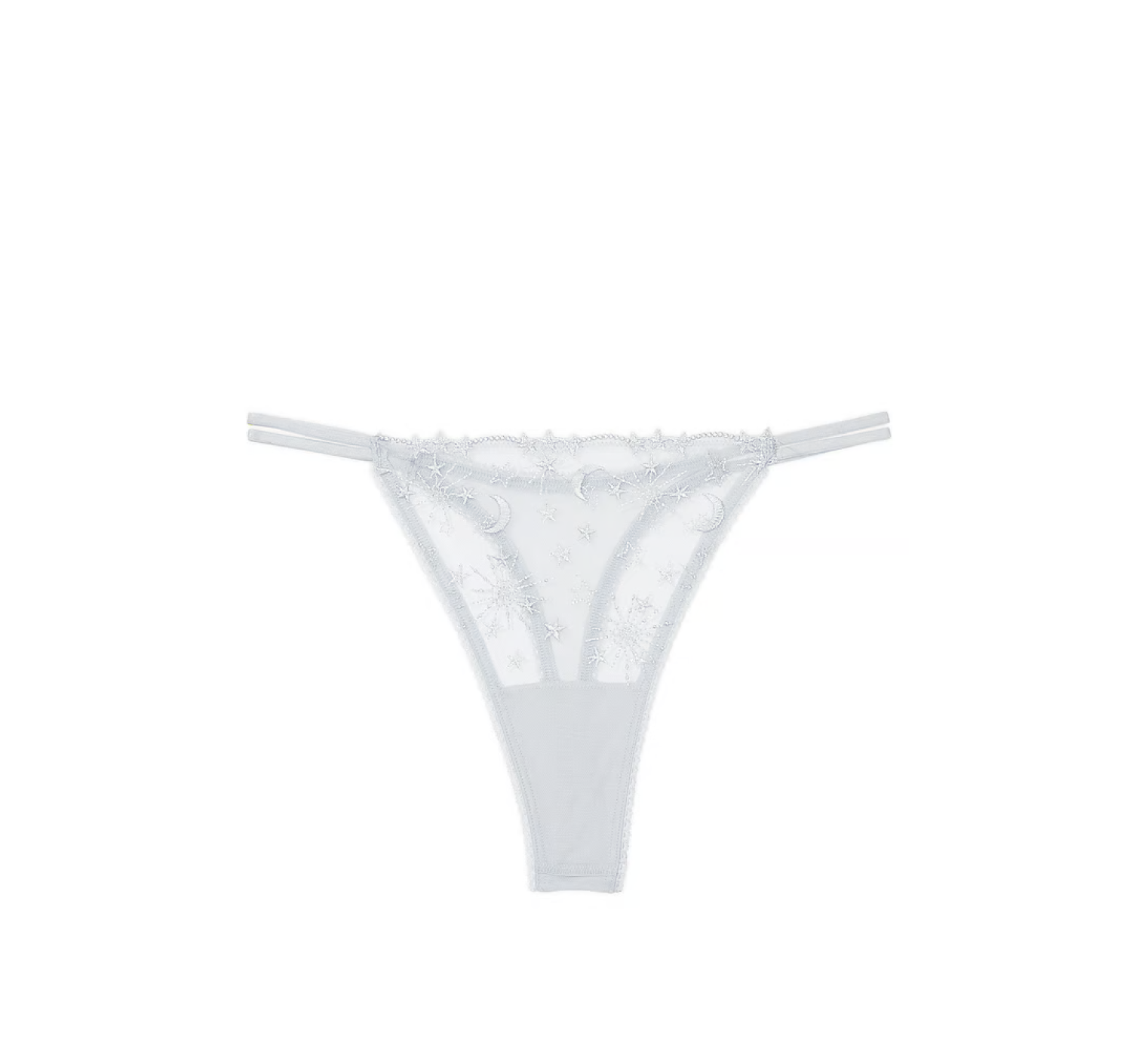 Трусики Celestial Embroidery Strappy Thong Panty Flint Grey