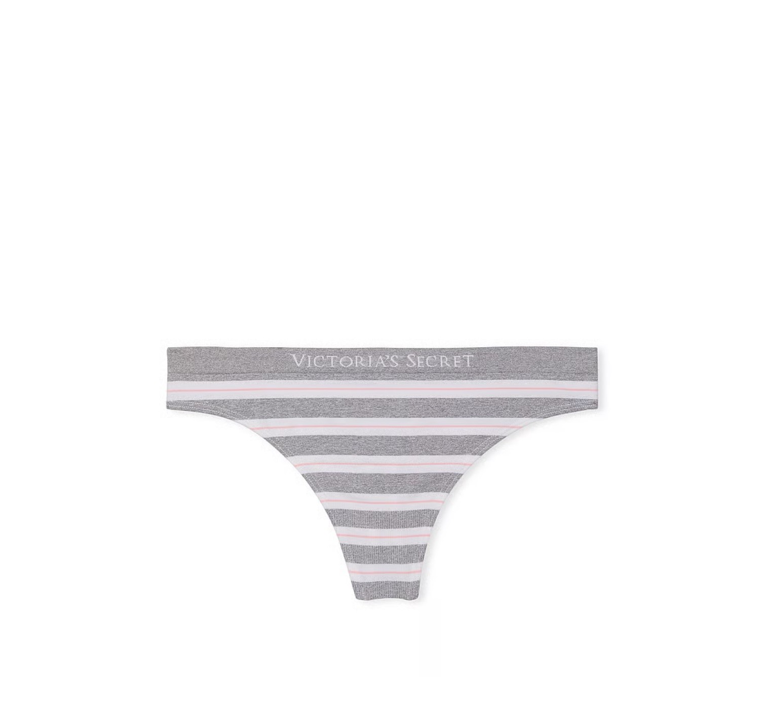 Трусики Seamless Medium Grey Stripe Thong Panty