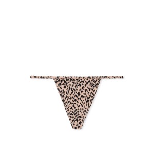 Трусики Stretch Cotton Scatter Shine V-String Panty Leopard