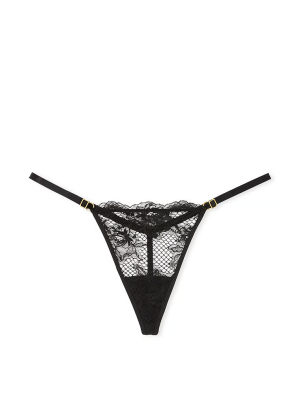 Трусики стринги Fishnet Adjustable V-String Black