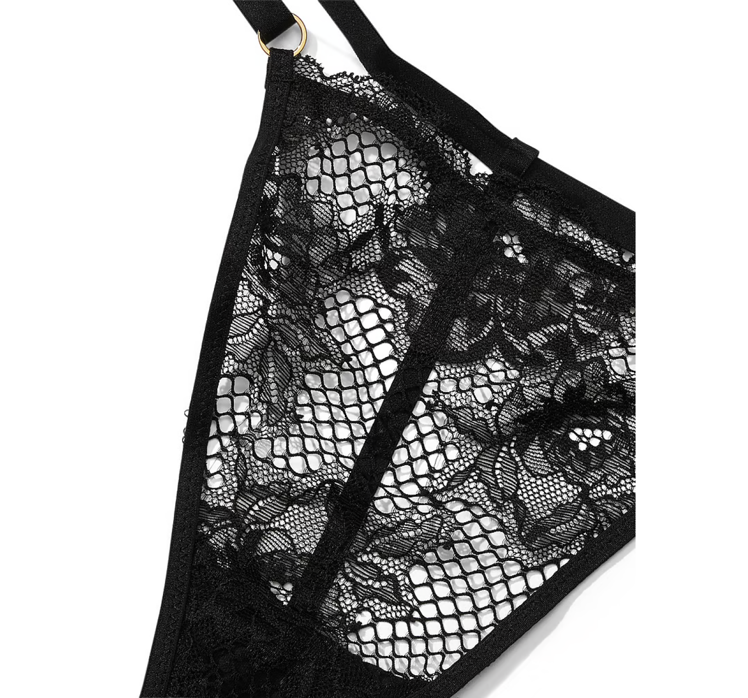 Трусики стрінги Fishnet Adjustable V-String Black