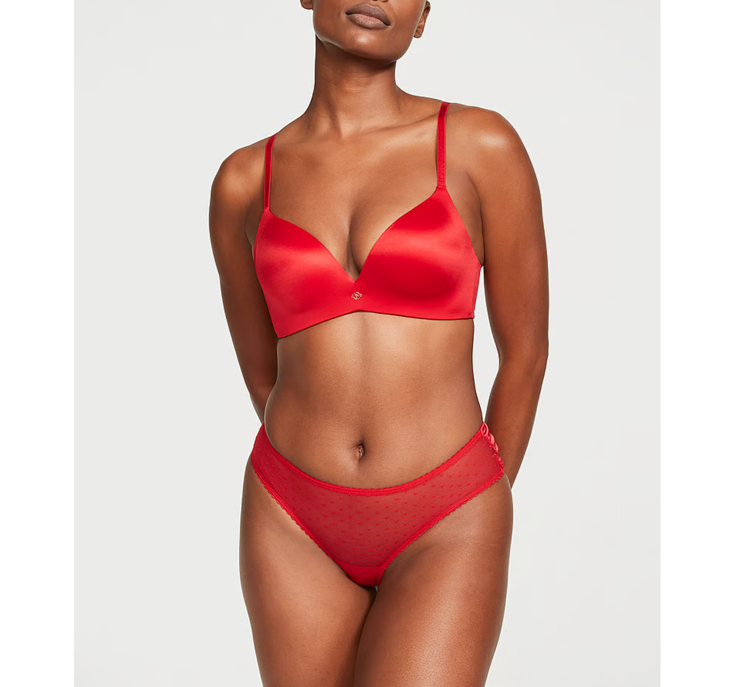 Трусики Bow-Back Open Lace-Up Cheeky Panty Lipstick