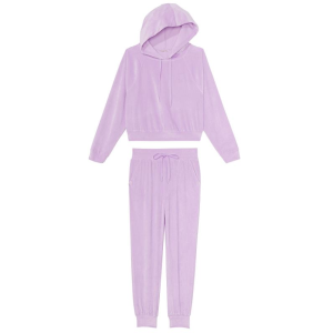 Велюровый костюм Виктория Сикрет Ribbed Velour Hoodies Jogger Unicorn Purple