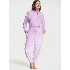 Велюровый костюм Виктория Сикрет Ribbed Velour Hoodies Jogger Unicorn Purple