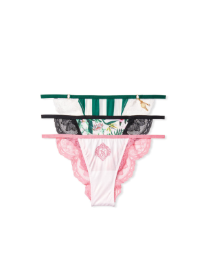 Набор трусиков PACK LACE STRING BIKINI PANTIES 