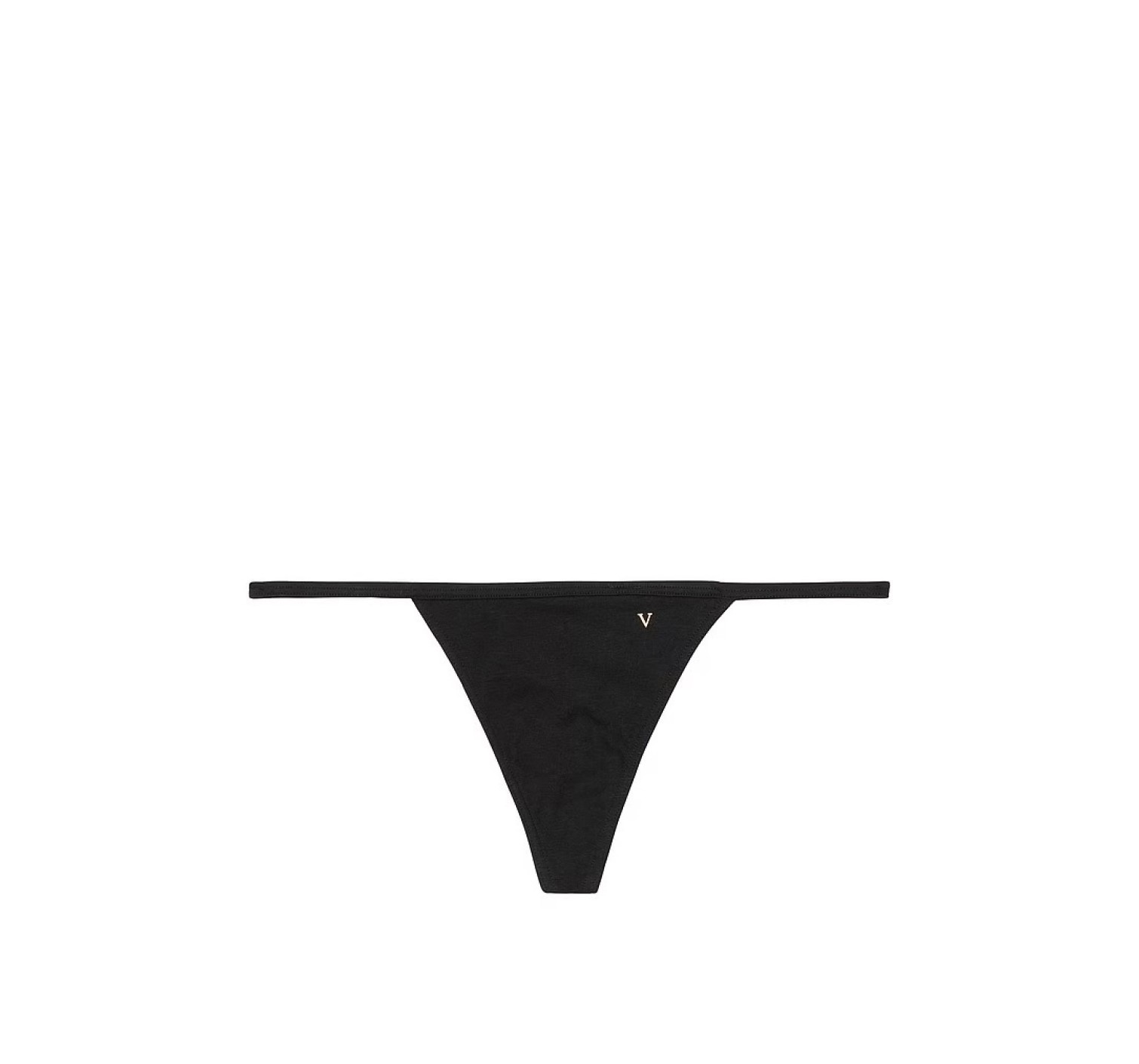 Трусики Stretch Cotton Scatter Shine V-String Panty Black