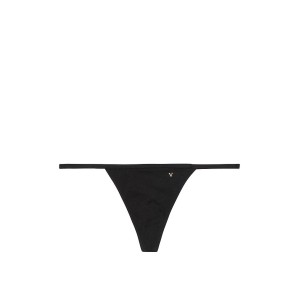 Трусики Stretch Cotton Scatter Shine V-String Panty Black