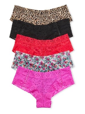 Набор трусиков 5-Pack Flower Print Lace Cheeky