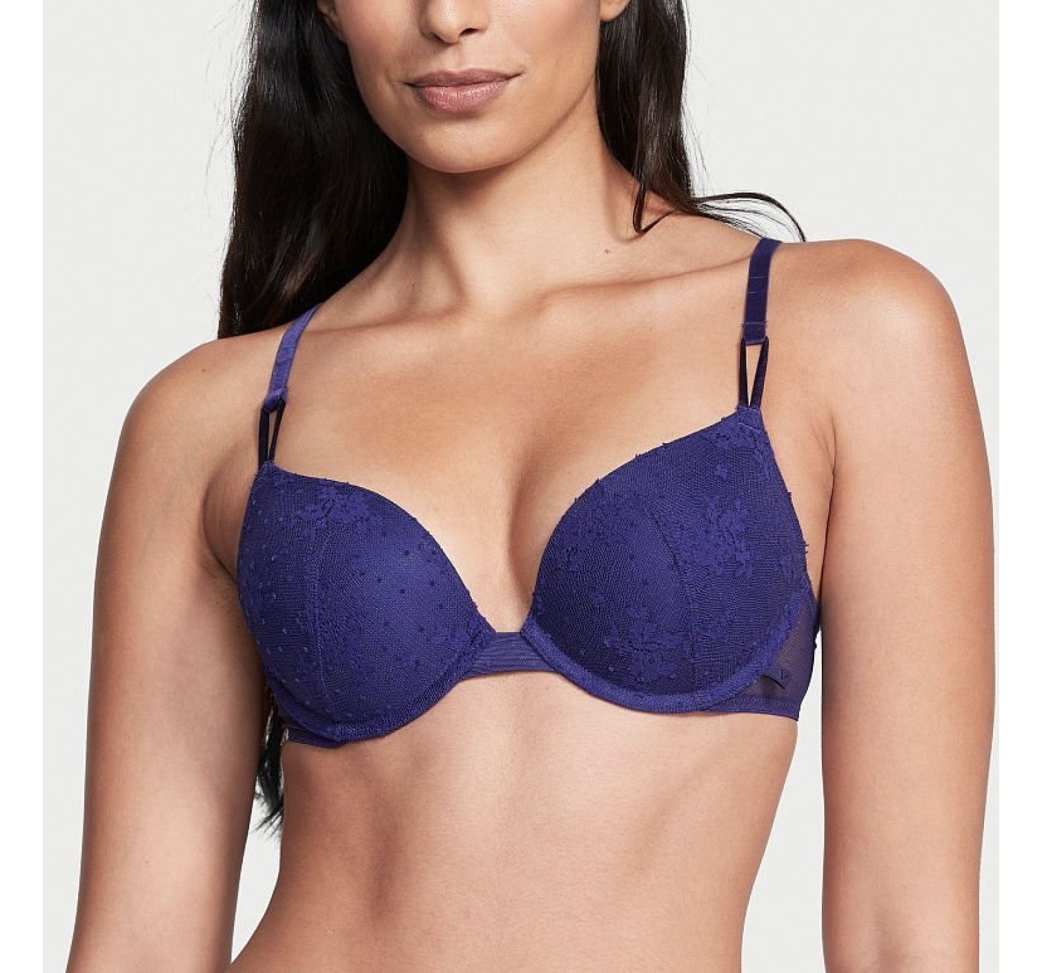 Бюстгальтер Favorite T-Shirt Lace Push-up Bra Night Ocean Blue