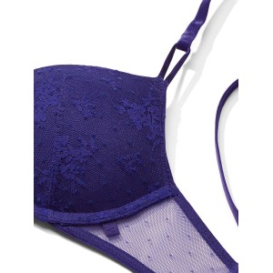 Бюстгальтер Favorite T-Shirt Lace Push-up Bra Night Ocean Blue