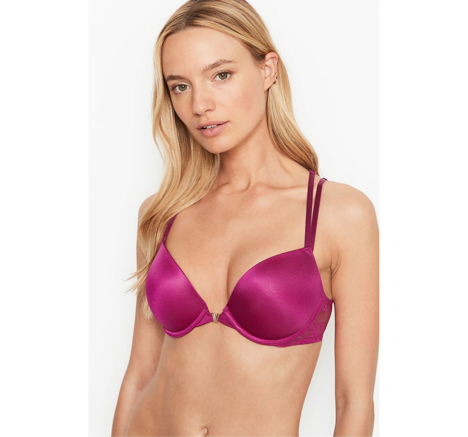 Комплект белья Victoria’s Secret Very Sexy Push-up Fuchsia Lace Bra set