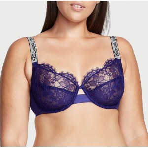 Комплект білизни Unlined Lace Shine Strap Full Cup Demi Bra Night Ocean