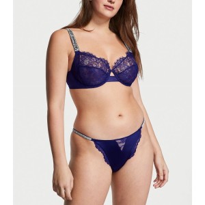Комплект білизни Unlined Lace Shine Strap Full Cup Demi Bra Night Ocean
