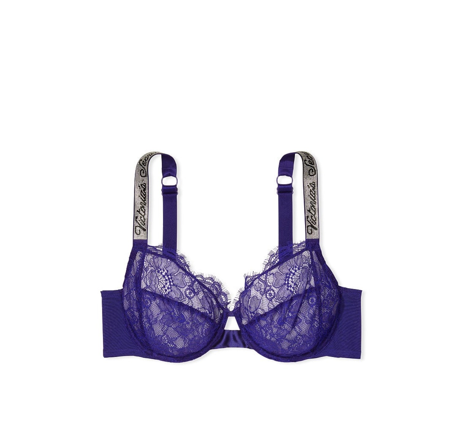 Комплект білизни Unlined Lace Shine Strap Full Cup Demi Bra Night Ocean