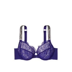 Комплект білизни Unlined Lace Shine Strap Full Cup Demi Bra Night Ocean