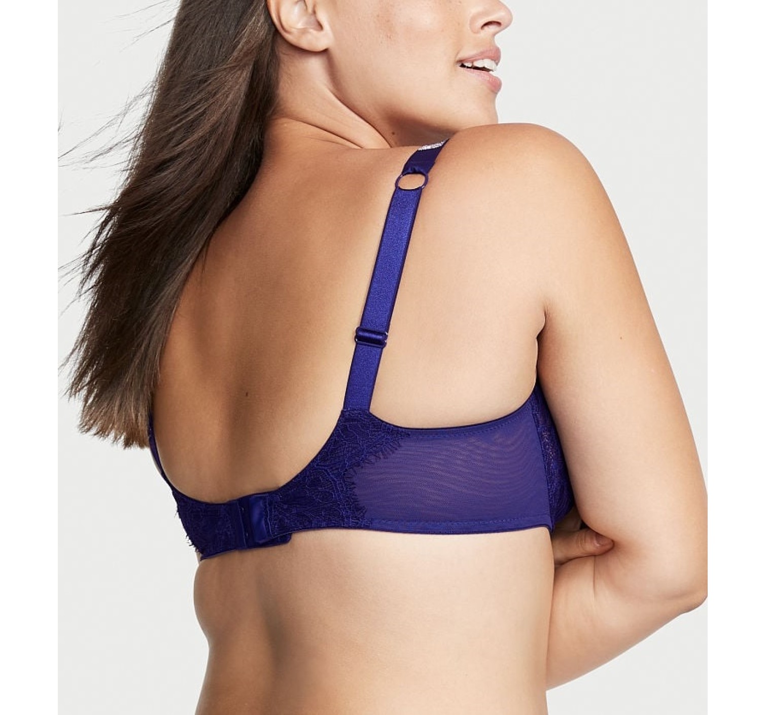 Комплект білизни Unlined Lace Shine Strap Full Cup Demi Bra Night Ocean